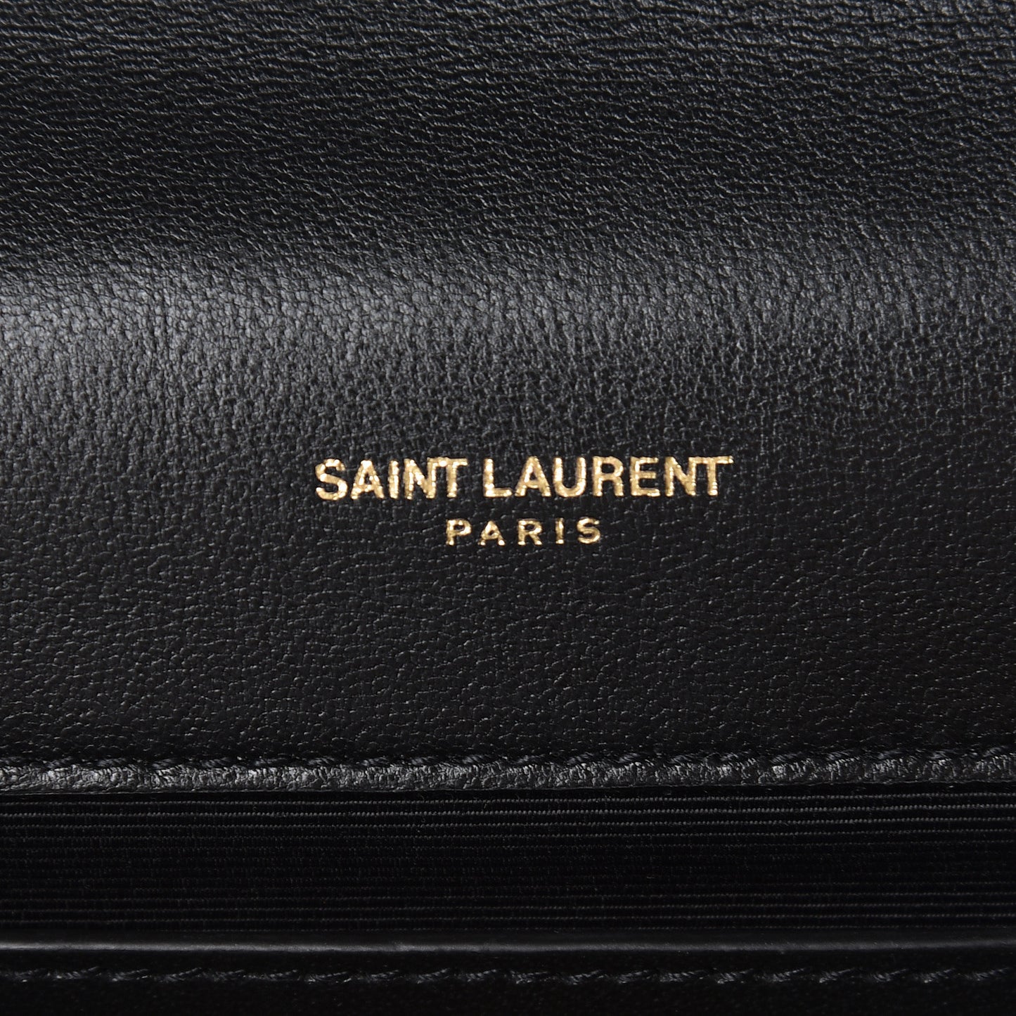 Calfskin Crystal Medium Monogram Kate Satchel Black