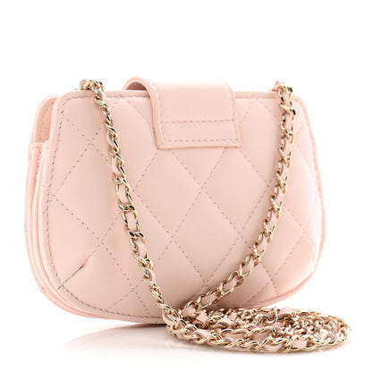 Chanel Lambskin Quilted Mini CC Chain Bag Light Pink 3 of 11