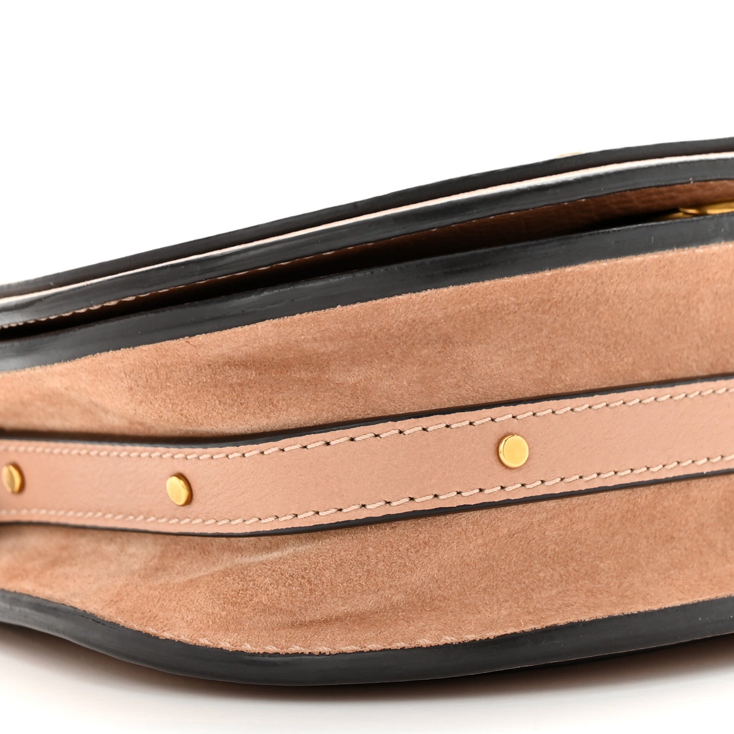 Chloe Calfskin Suede Small Nile Bracelet Bag Biscotti Beige 9 of 11