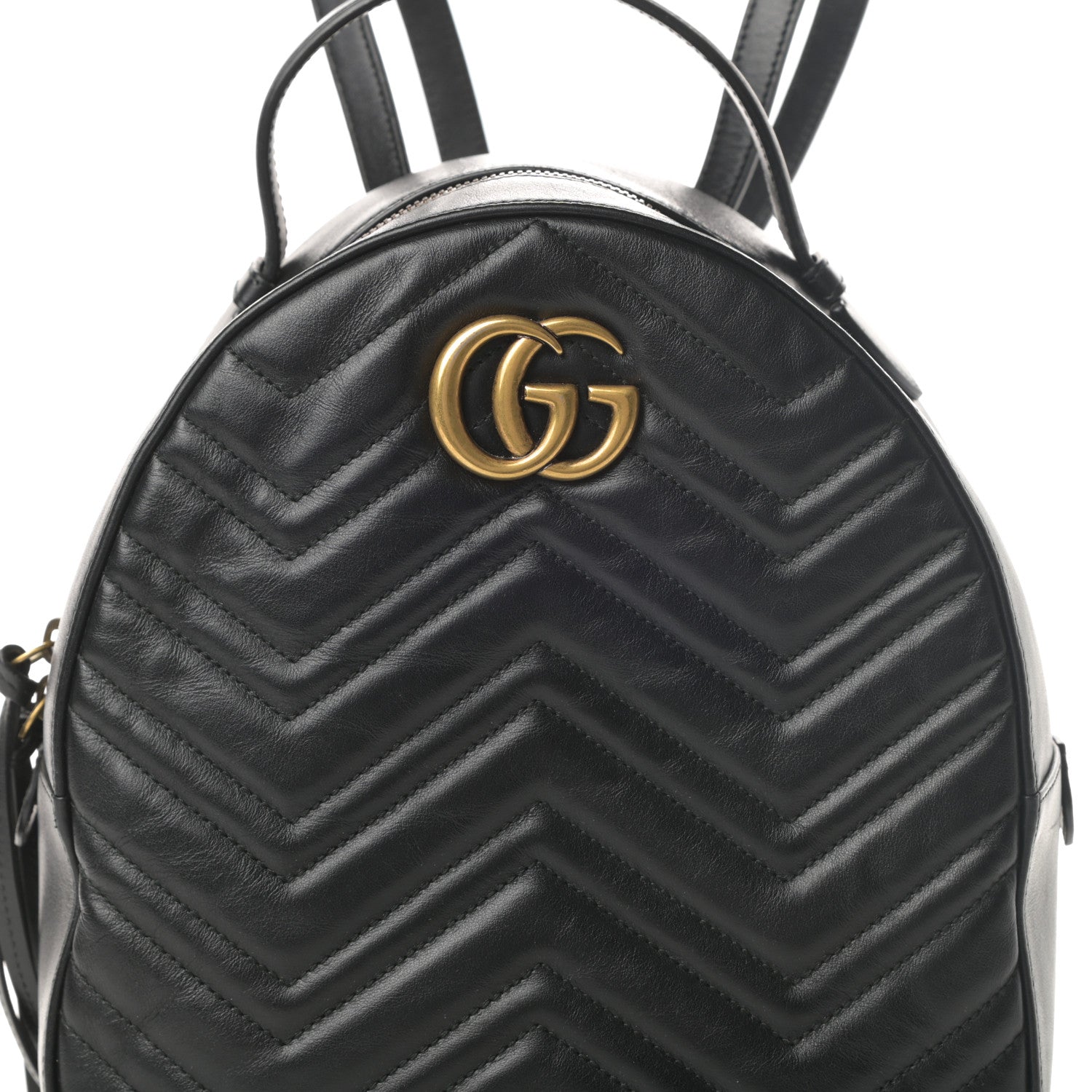 Gucci Calfskin Matelasse GG Marmont Backpack Black 8 of 13
