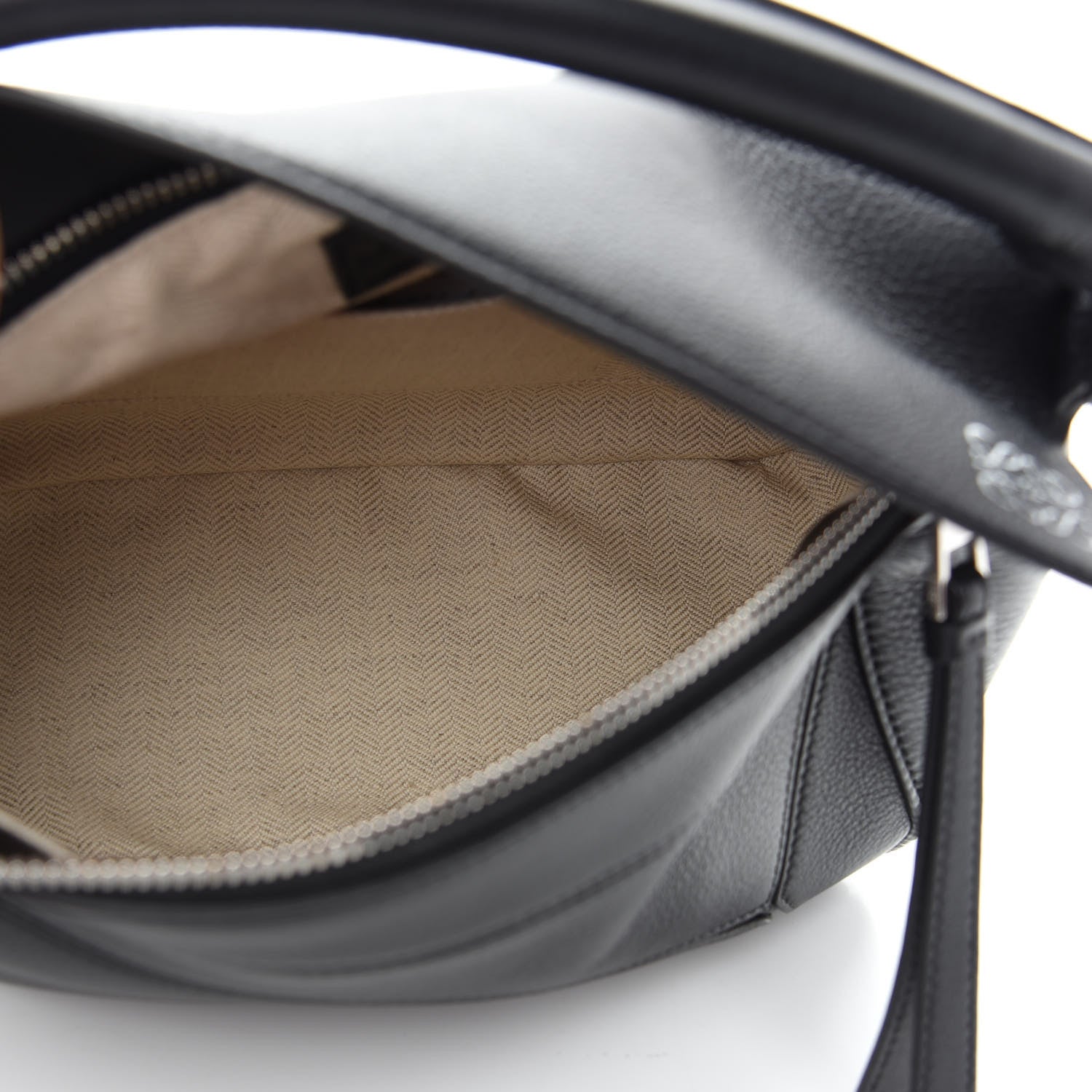 Loewe Grained Calfskin Small Puzzle Bag Black 5 of 9