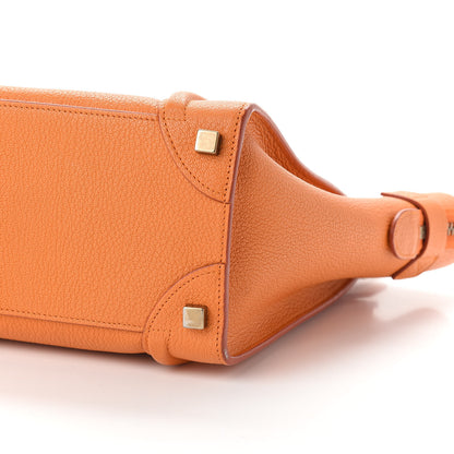 Celine Goatskin Micro Luggage Light Orange 7 of 8