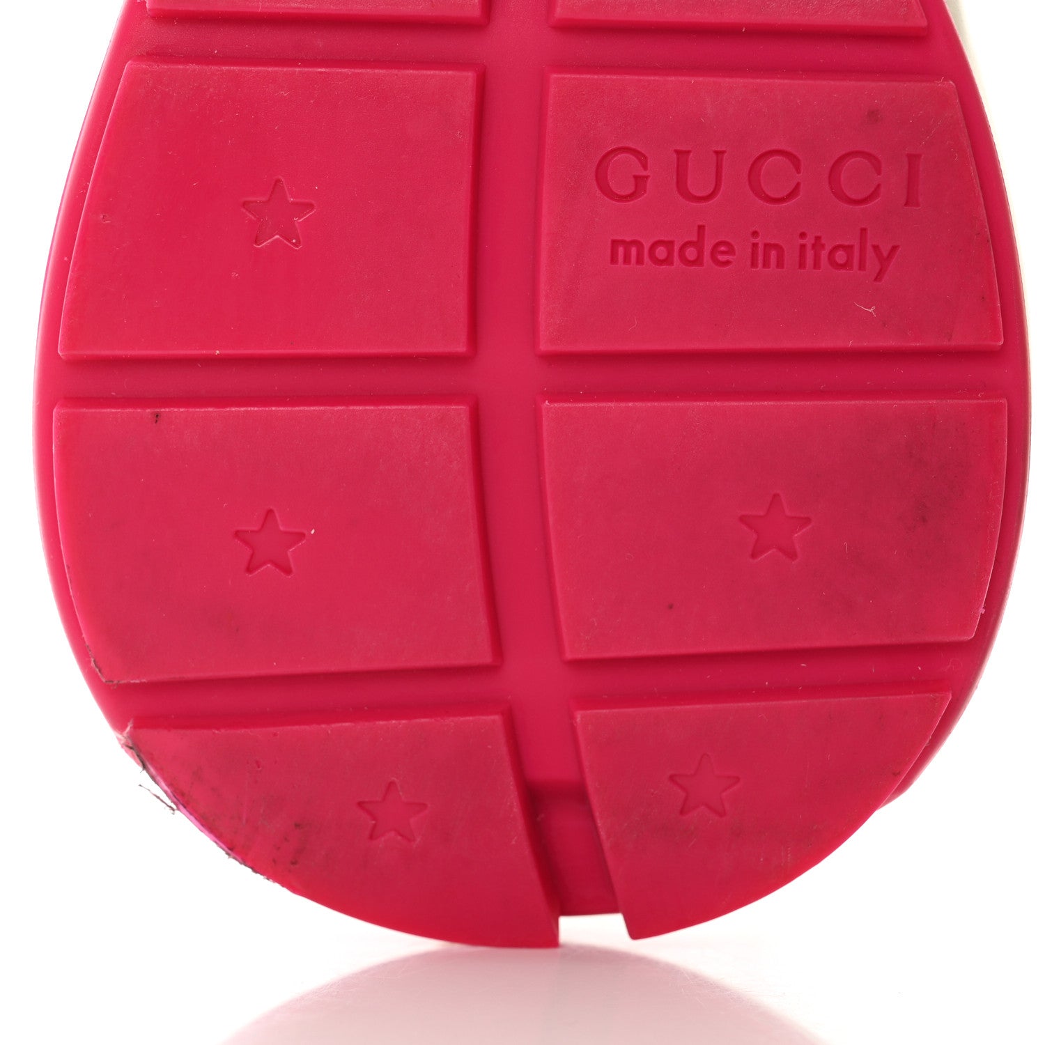 Gucci GG Supreme Monogram Mix Monogram Mens Rhyton Sneakers 5.5 London Blue Beige Sun Yellow 11 of 17