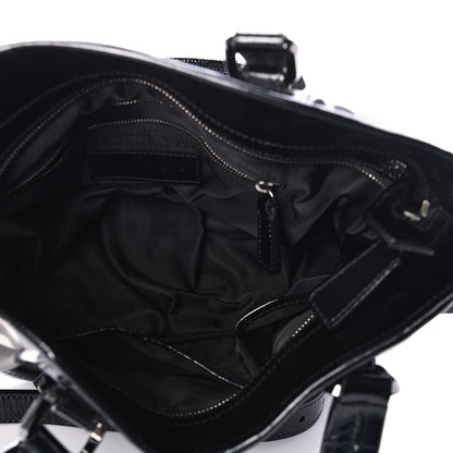 Burberry Nylon Beat Check Shoulder Bag Black 4 of 4