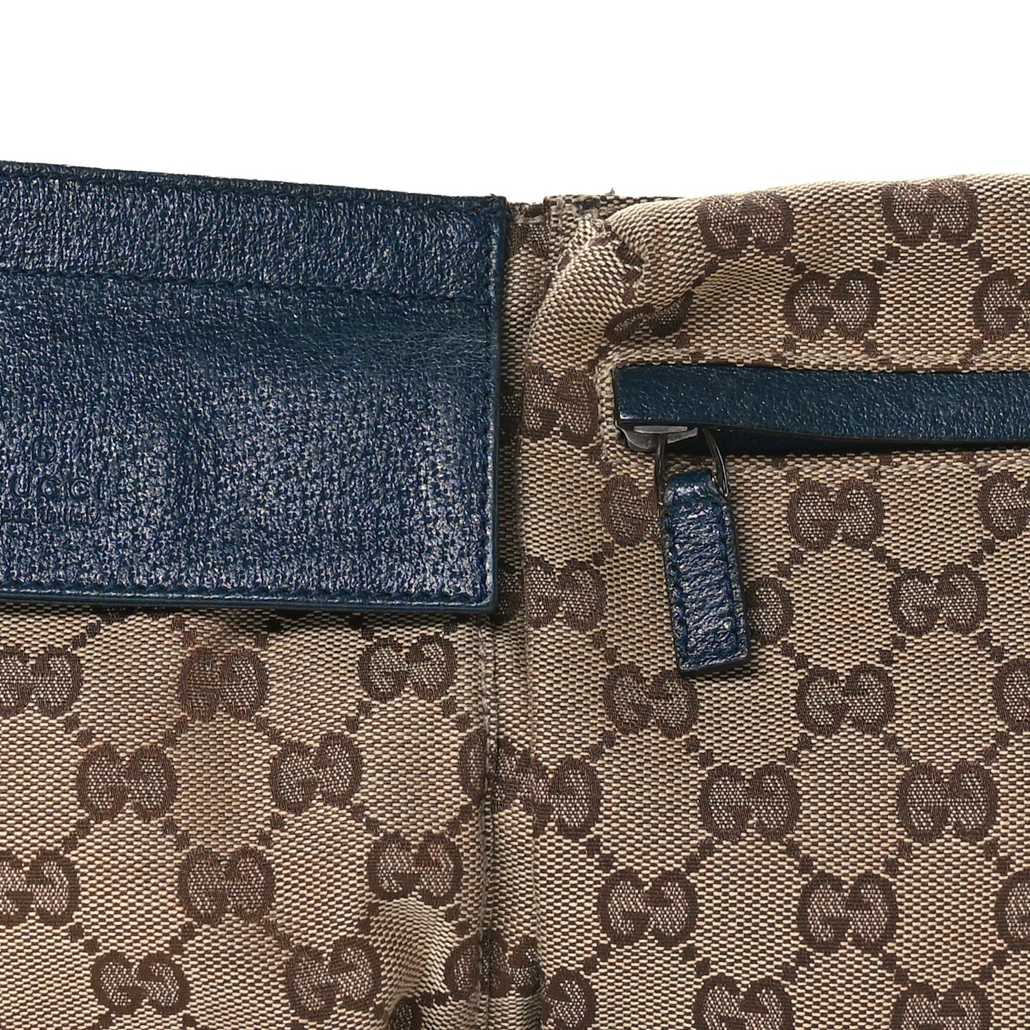 Gucci Monogram Web Belt Bag Navy 8 of 11