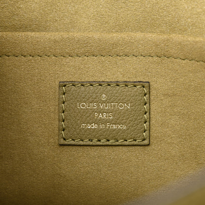 Louis Vuitton Soft Calfskin Mylockme Chain Bag BB Smokey Brown Green 6 of 11