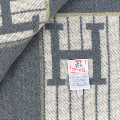 Hermes Wool Cashmere Avalon Cabriole Blanket Gris Perle 3 of 3
