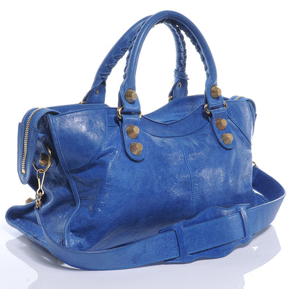 Balenciaga Agneau Giant 21 Gold Hardware Part Time Electric Bleu 3 of 12