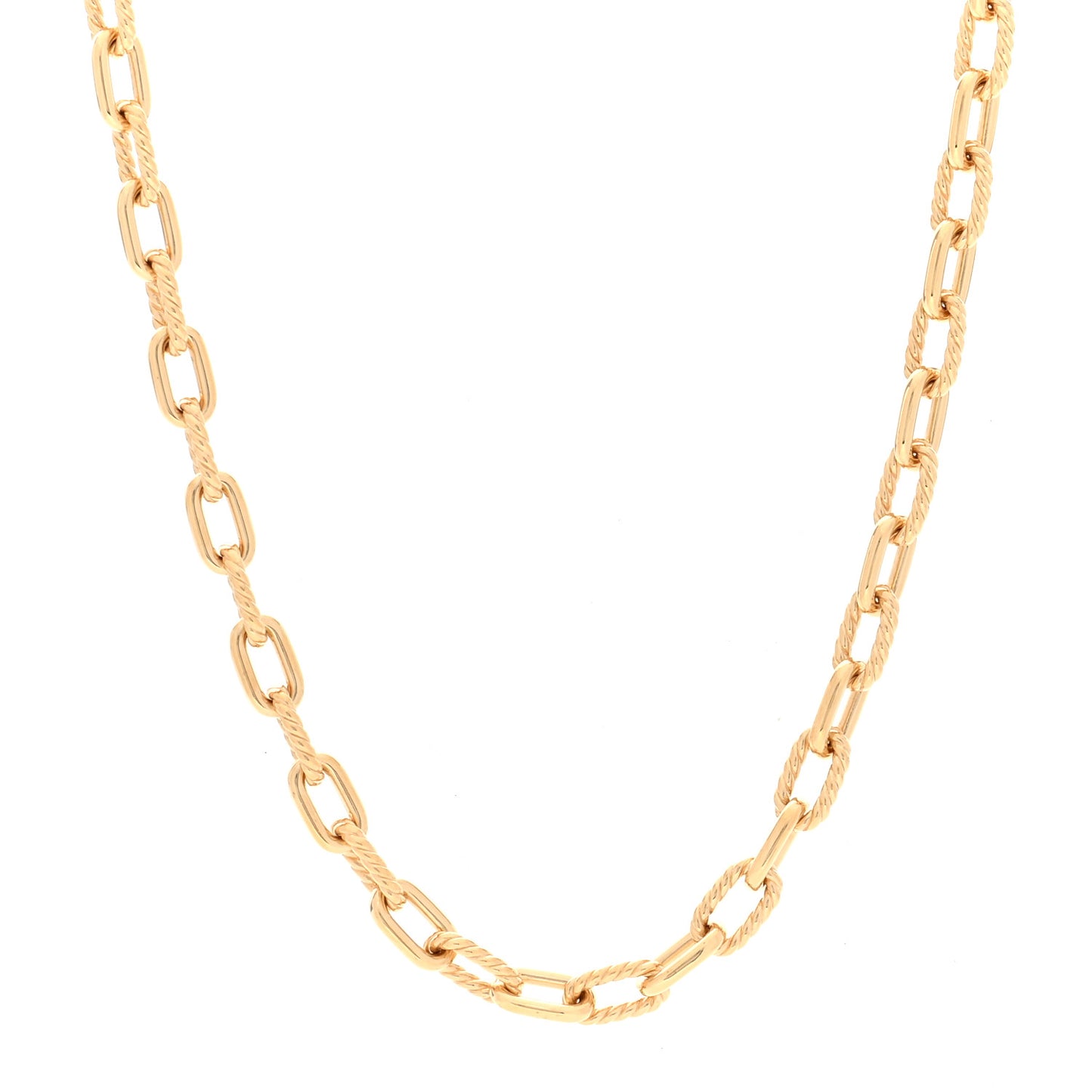 18K Yellow Gold 6mm Madison Chain Necklace
