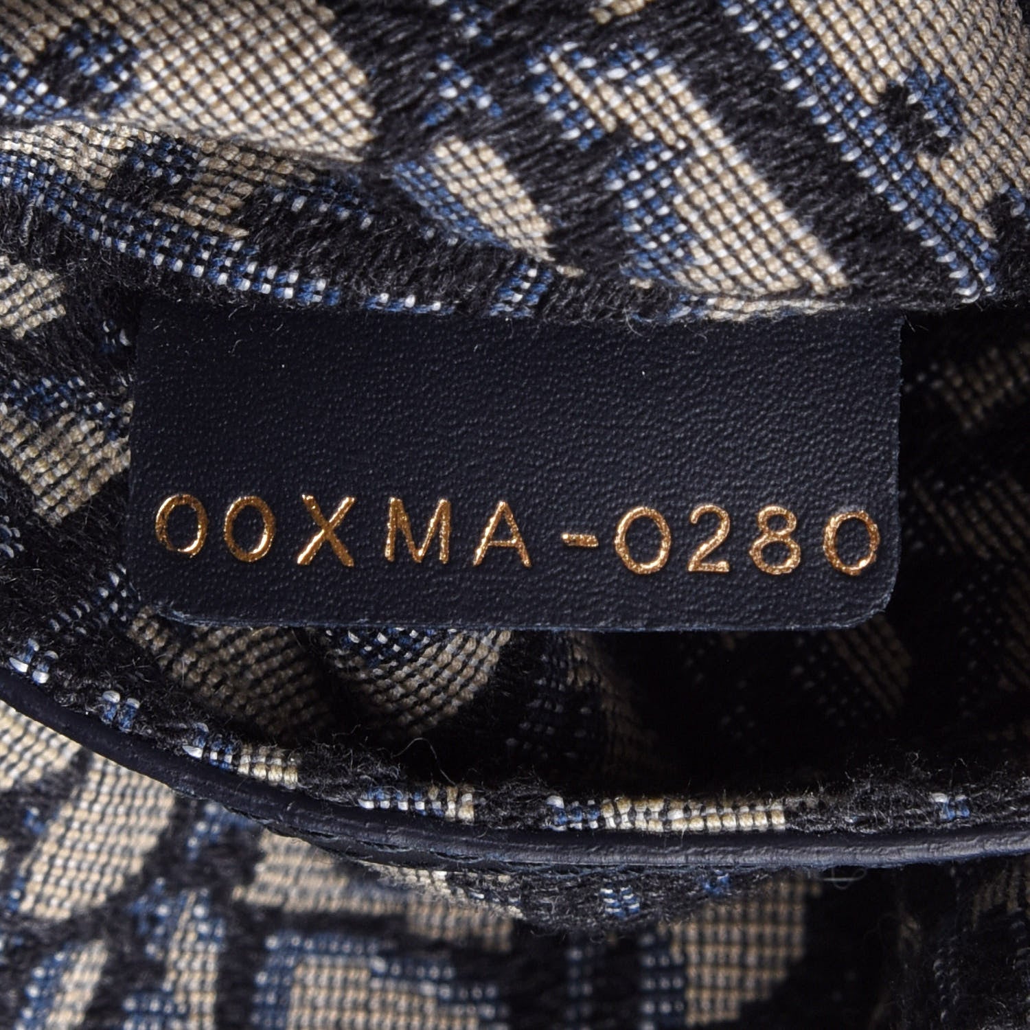 Christian Dior Wicker Oblique Drawstring Bucket Bag Blue 7 of 13