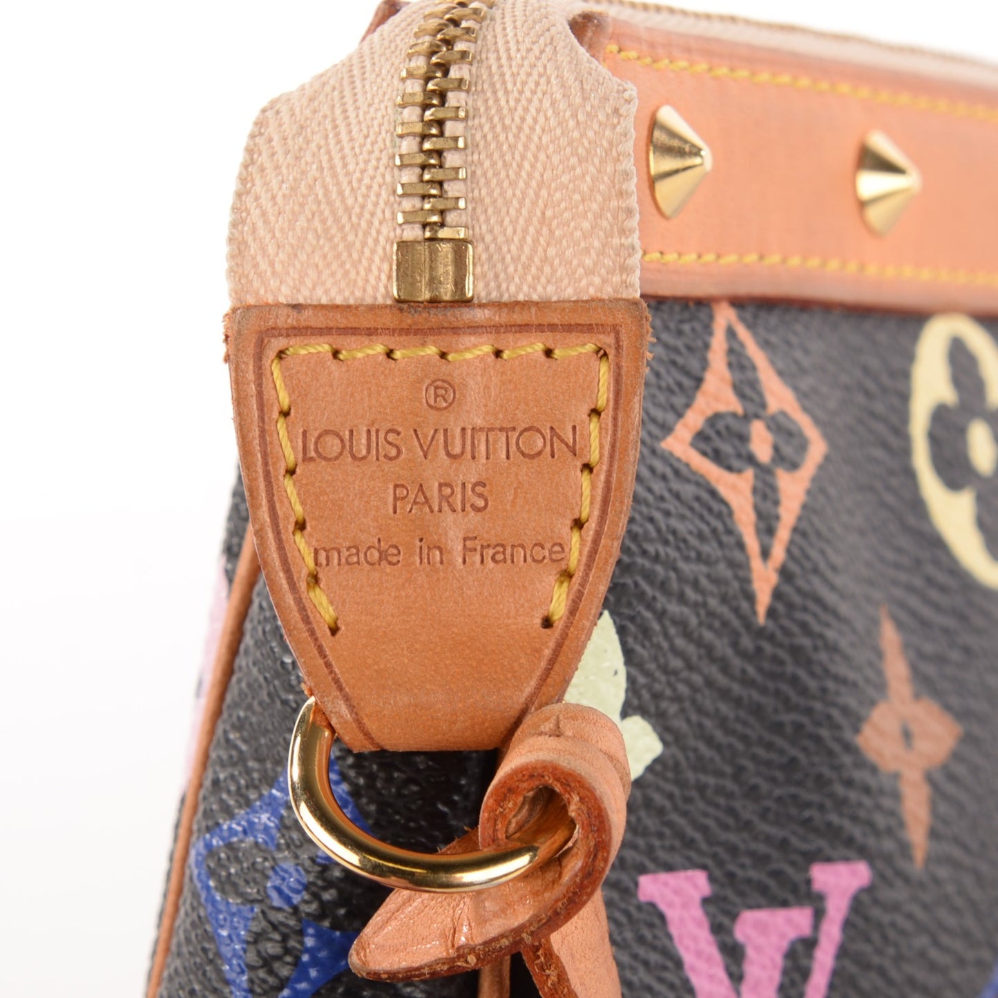 Monogram Multicolor Pochette Accessories Black