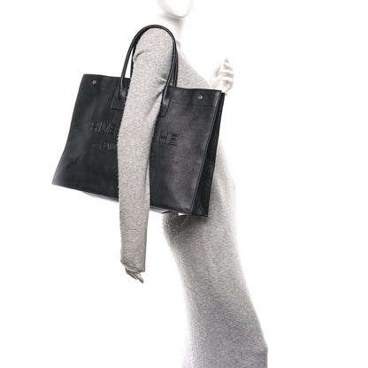Saint Laurent Vitello Rive Gauche Large Tote Black 2 of 13