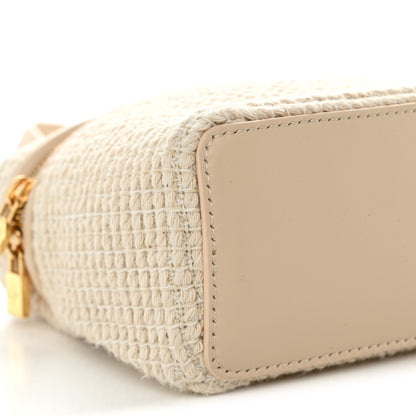 Loro Piana Woven Cotton L19 Extra Pocket Pouch Natural Lotus Root 8 of 9
