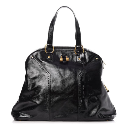 Saint Laurent Patent Oversized Muse Black 1 of 7