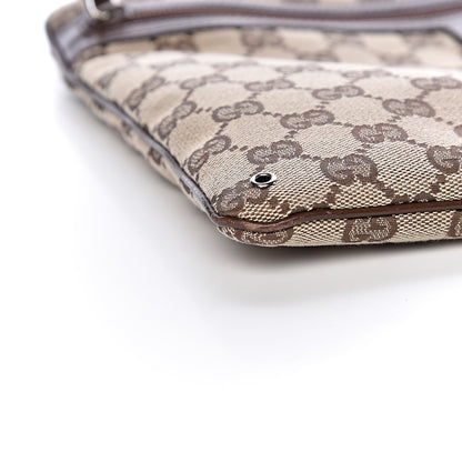 Gucci Monogram Flat Messenger Bag Dark Brown 8 of 12