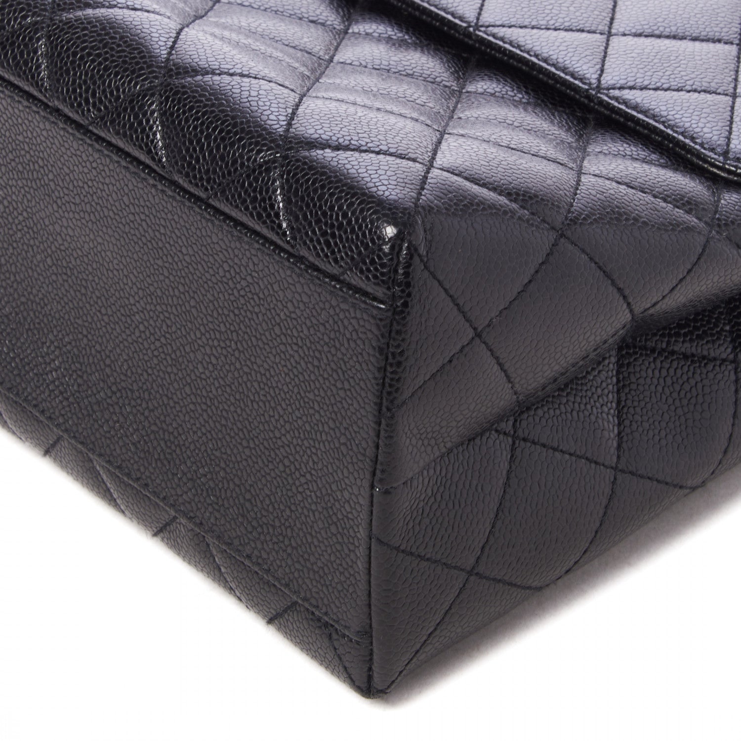 Chanel Caviar Quilted Jumbo Kelly Flap Black 5 of 9