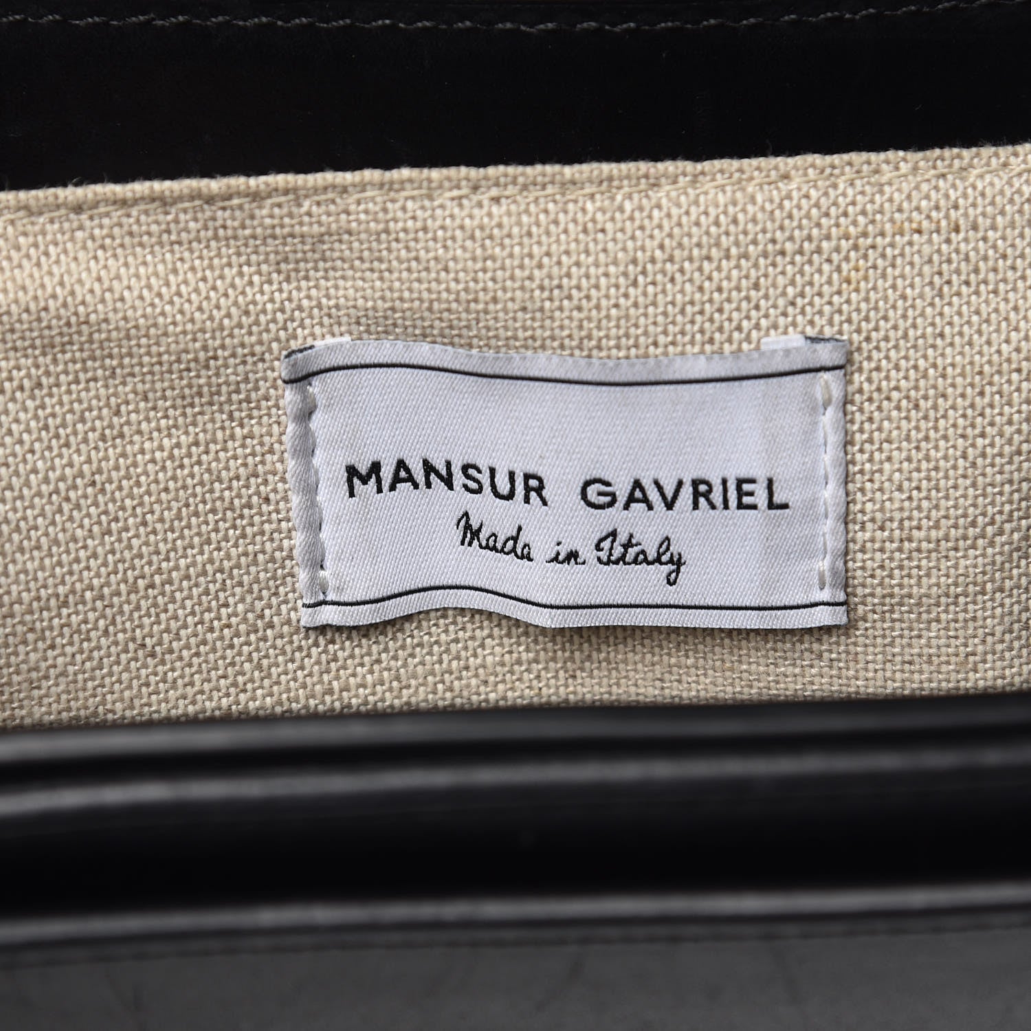 Mansur Gavriel Calfskin Envelope Flap Crossbody Bag Black 6 of 15