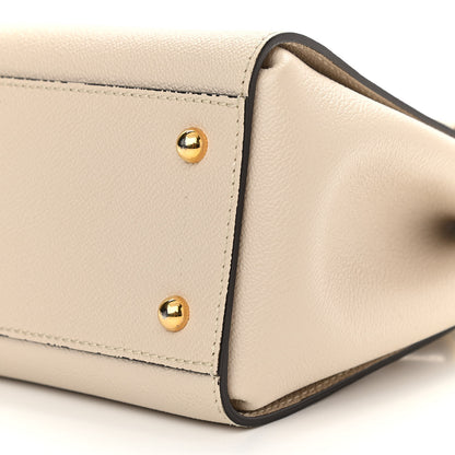 Burberry Soft Grain Calfskin Small Buckle Tote Limestone 11 of 14