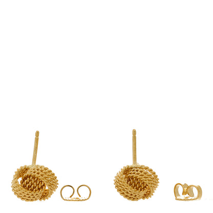 Tiffany 18K Yellow Gold Twist Knot Earrings 3 of 5