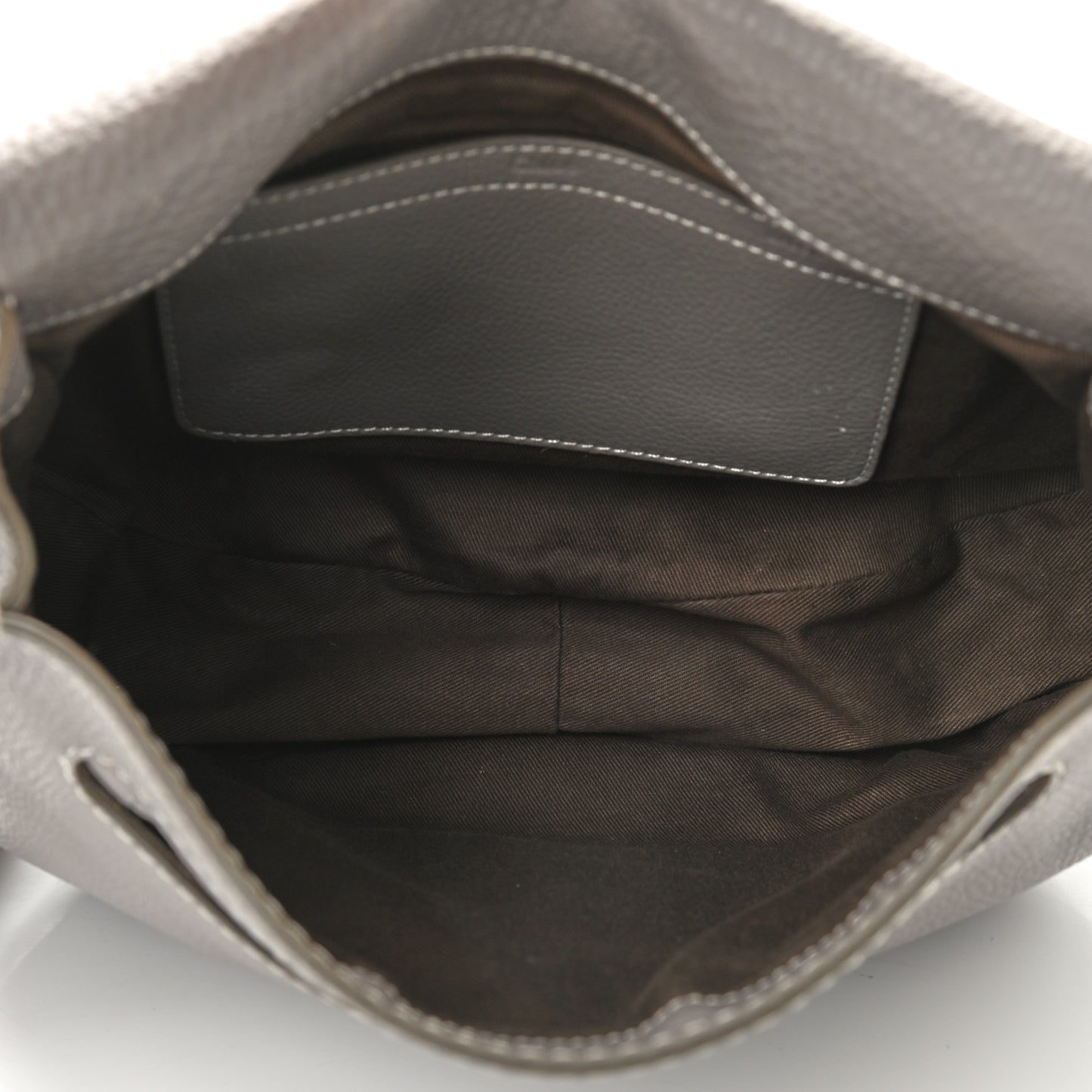 Calfskin Medium Marcie Round Crossbody Bag Cashmere Grey