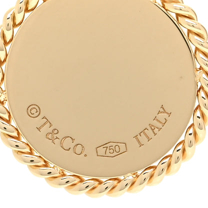 Tiffany 18K Yellow Gold Twist Round Charm 3 of 3