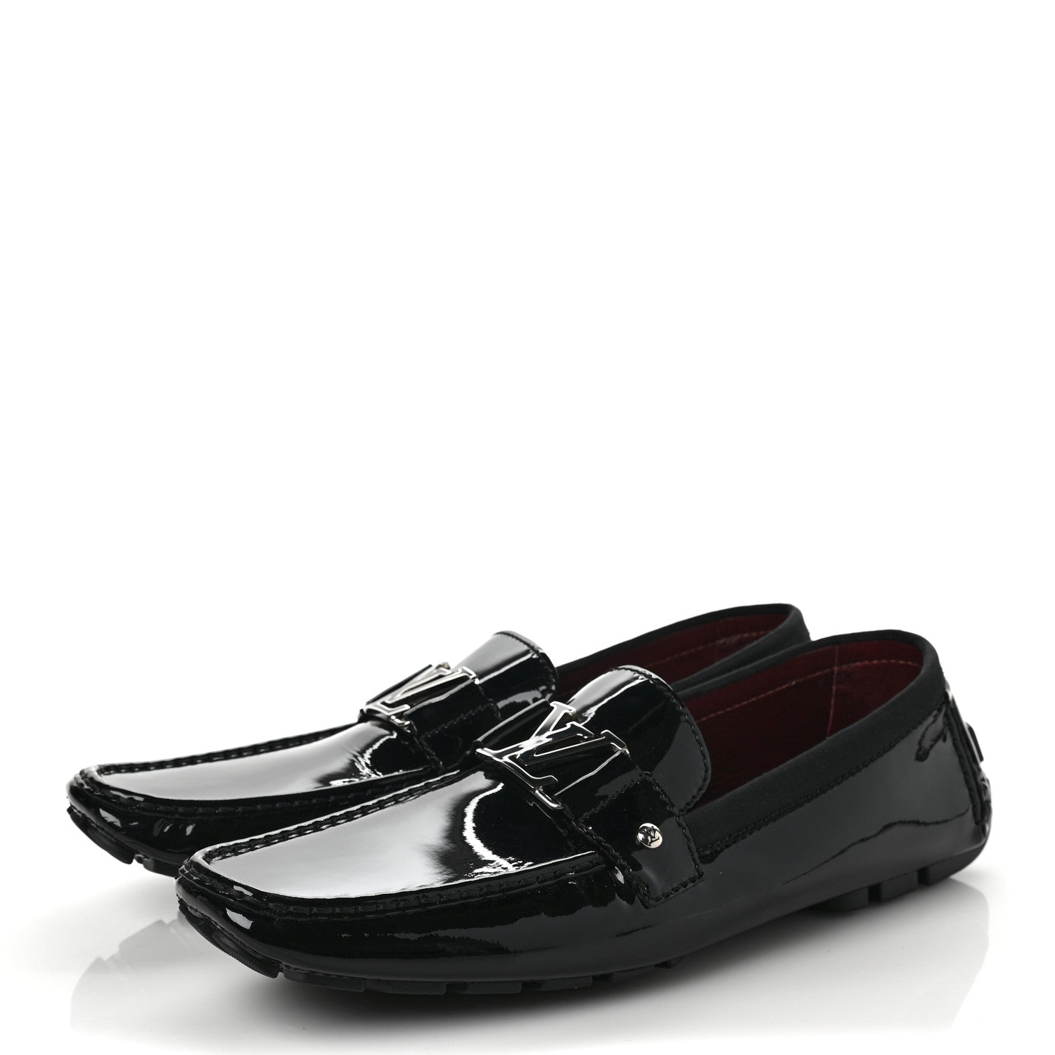 Louis Vuitton Patent Mens Monte Carlo Loafers 13 Black 3 of 9