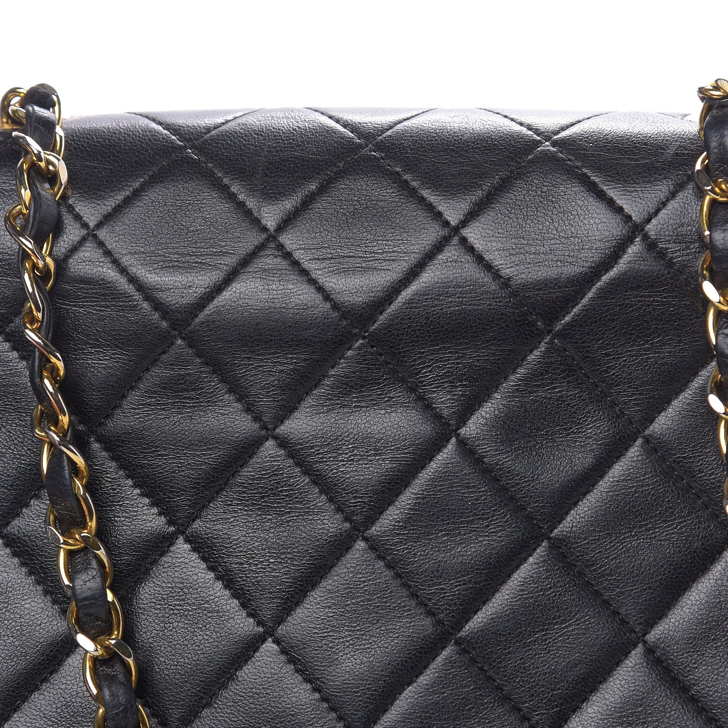 Chanel Lambskin Quilted Mini Square Flap Black 14 of 16