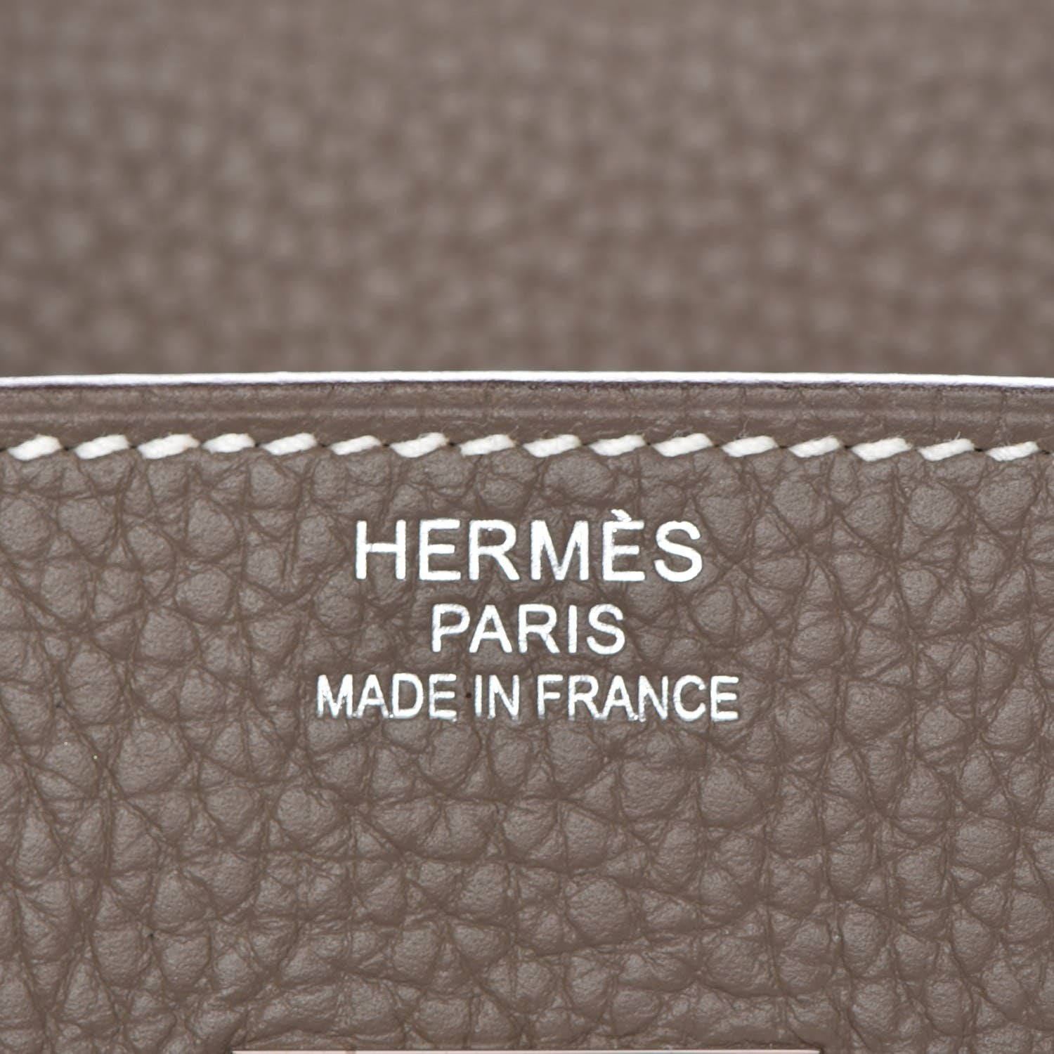 Hermes Taurillon Clemence Birkin 35 Etoupe 16 of 29