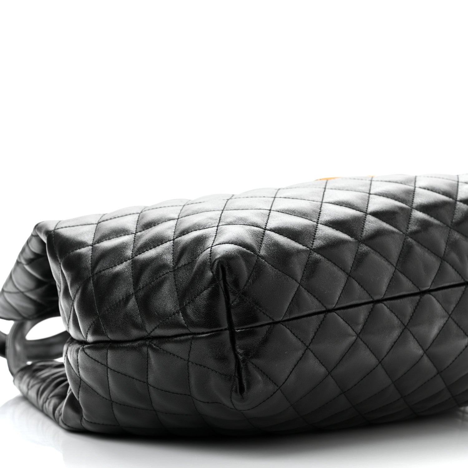 Saint Laurent Lambskin Quilted Maxi Icare Shopping Tote Black 10 of 11