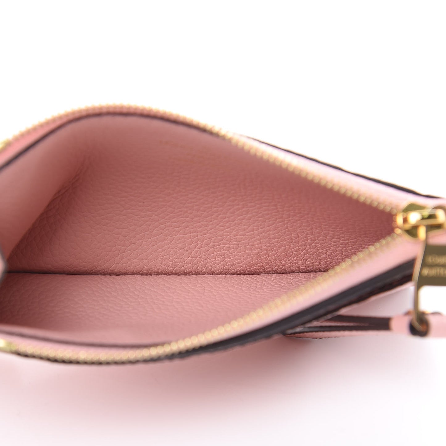 Empreinte Zipper Card Holder Rose Poudre