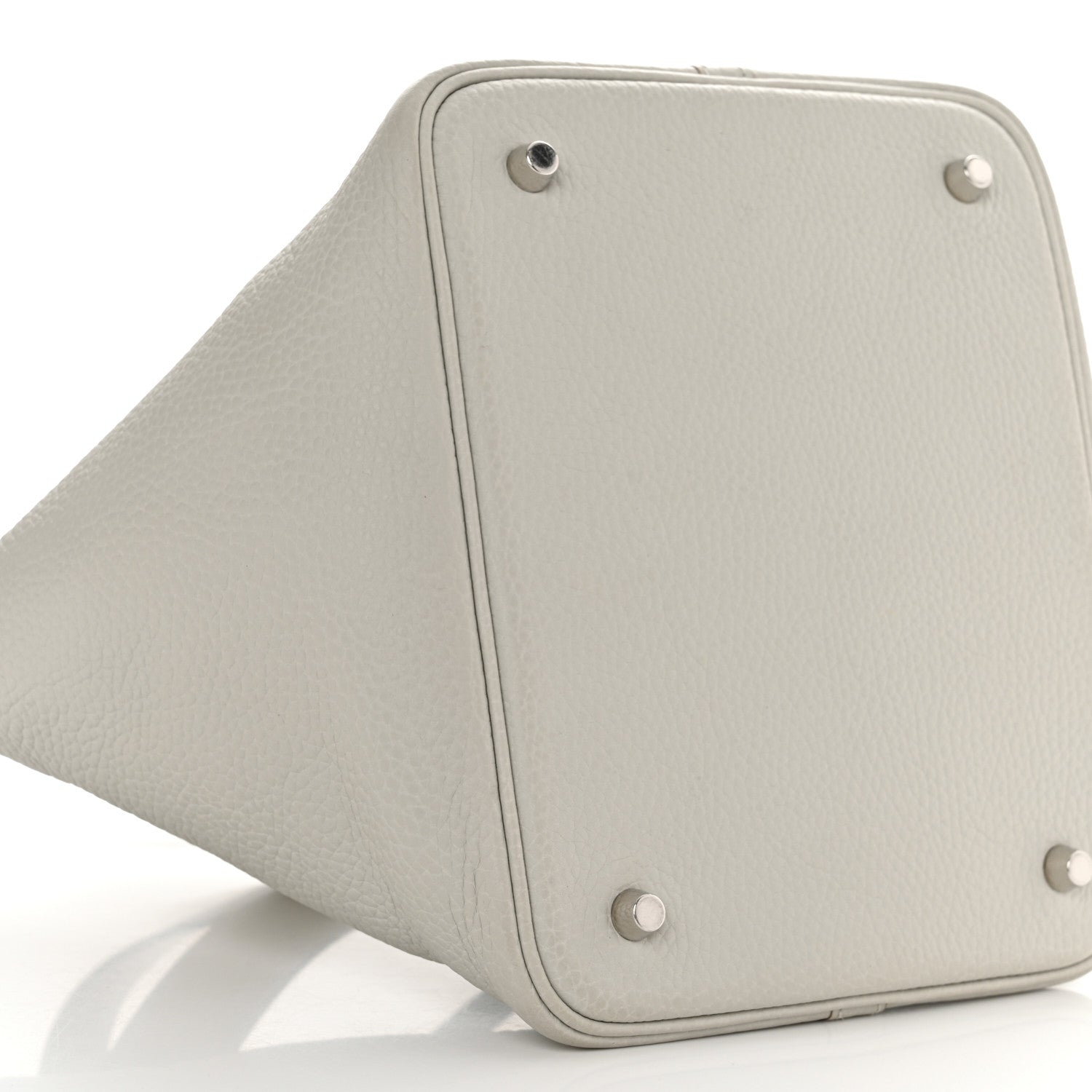 Hermes Taurillon Clemence Picotin Lock 22 MM Gris Perle 9 of 11