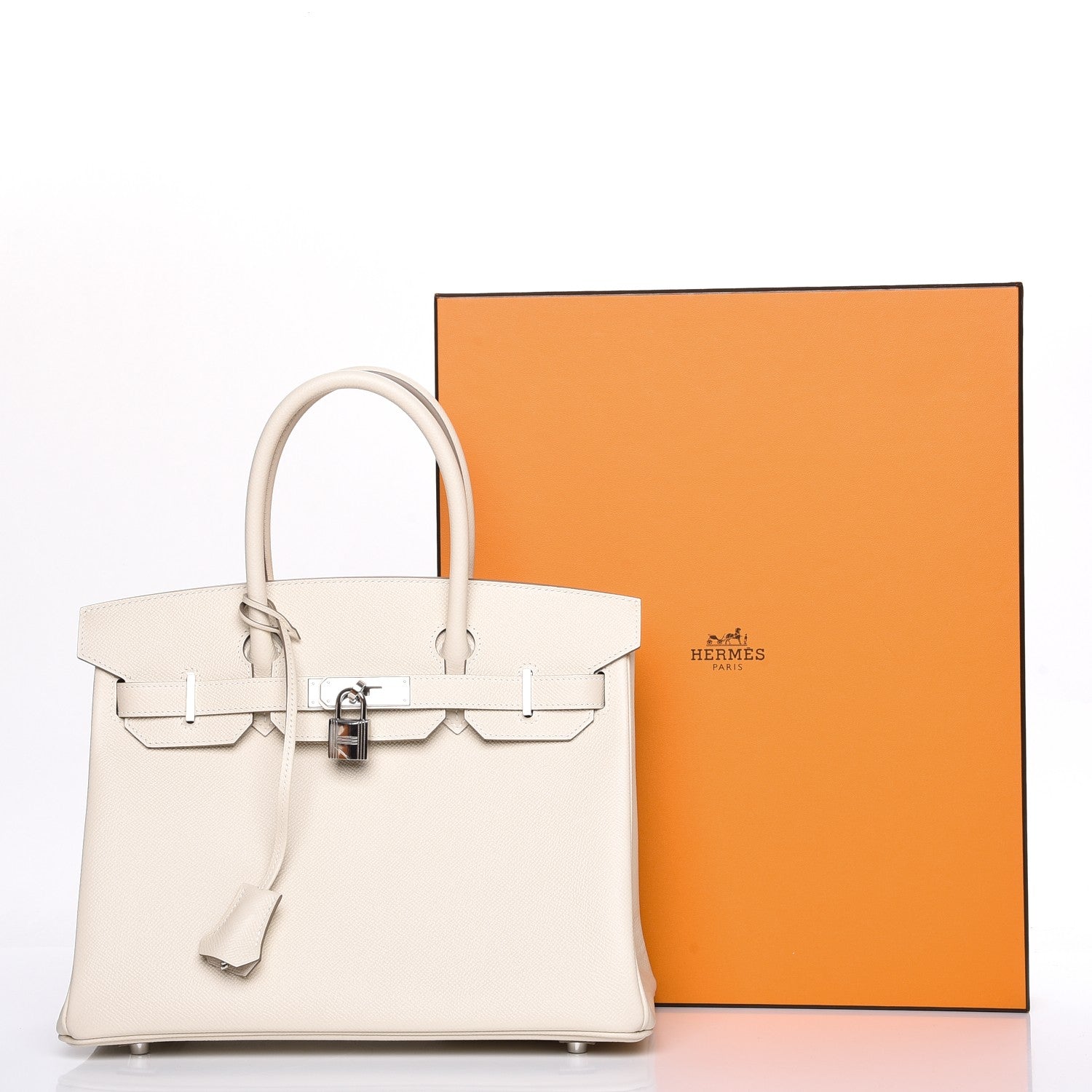 Hermes Epsom Birkin 30 Craie 26 of 26