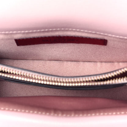 Valentino Garavani Calfskin Rockstud Wallet on Chain Water Rose 5 of 9