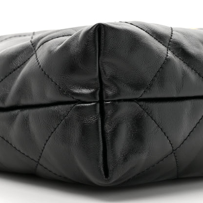 Chanel Shiny Calfskin Quilted Small Chanel 22 Black 12 of 12