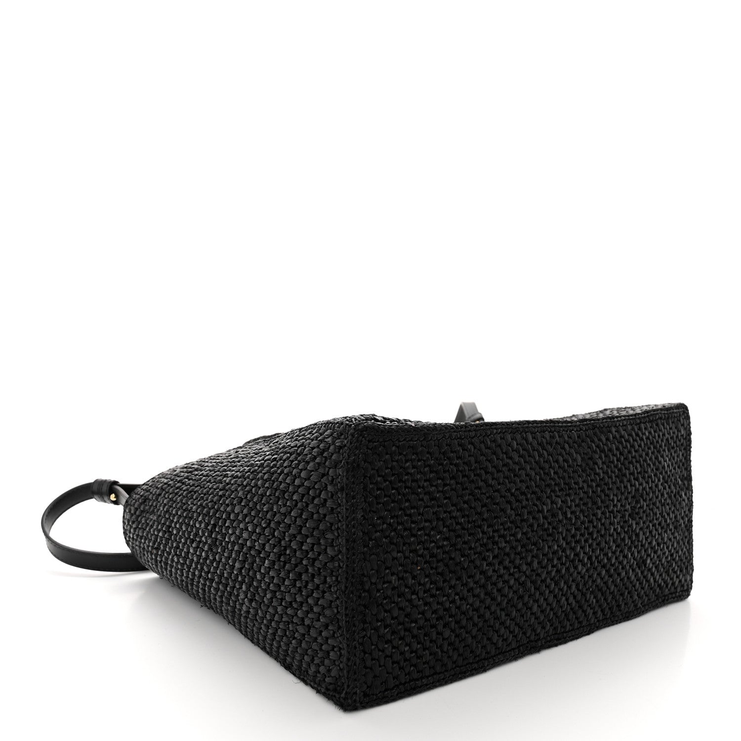 Loewe Raffia Medium Paula's Ibiza Logo Tote Black White 4 of 10