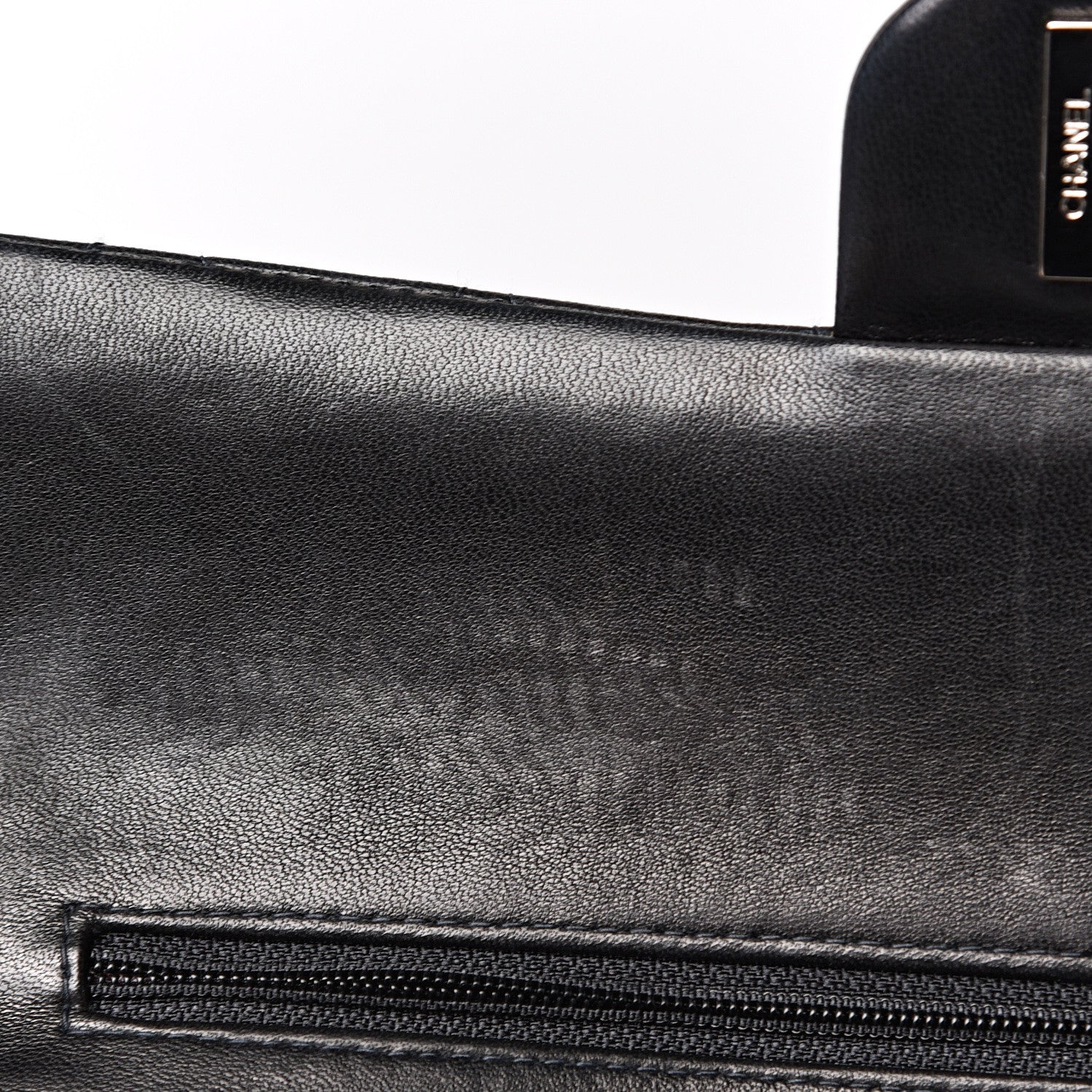 Chanel Lambskin Quilted Medium Double Flap Black 15 of 22