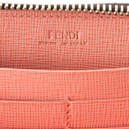 Fendi Zucca Spalmati Saint Bamboline Zip Around Wallet Tobacco 6 of 7