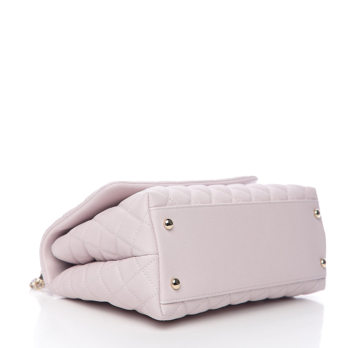 Caviar Quilted Small Coco Handle Flap Lilas Lilac