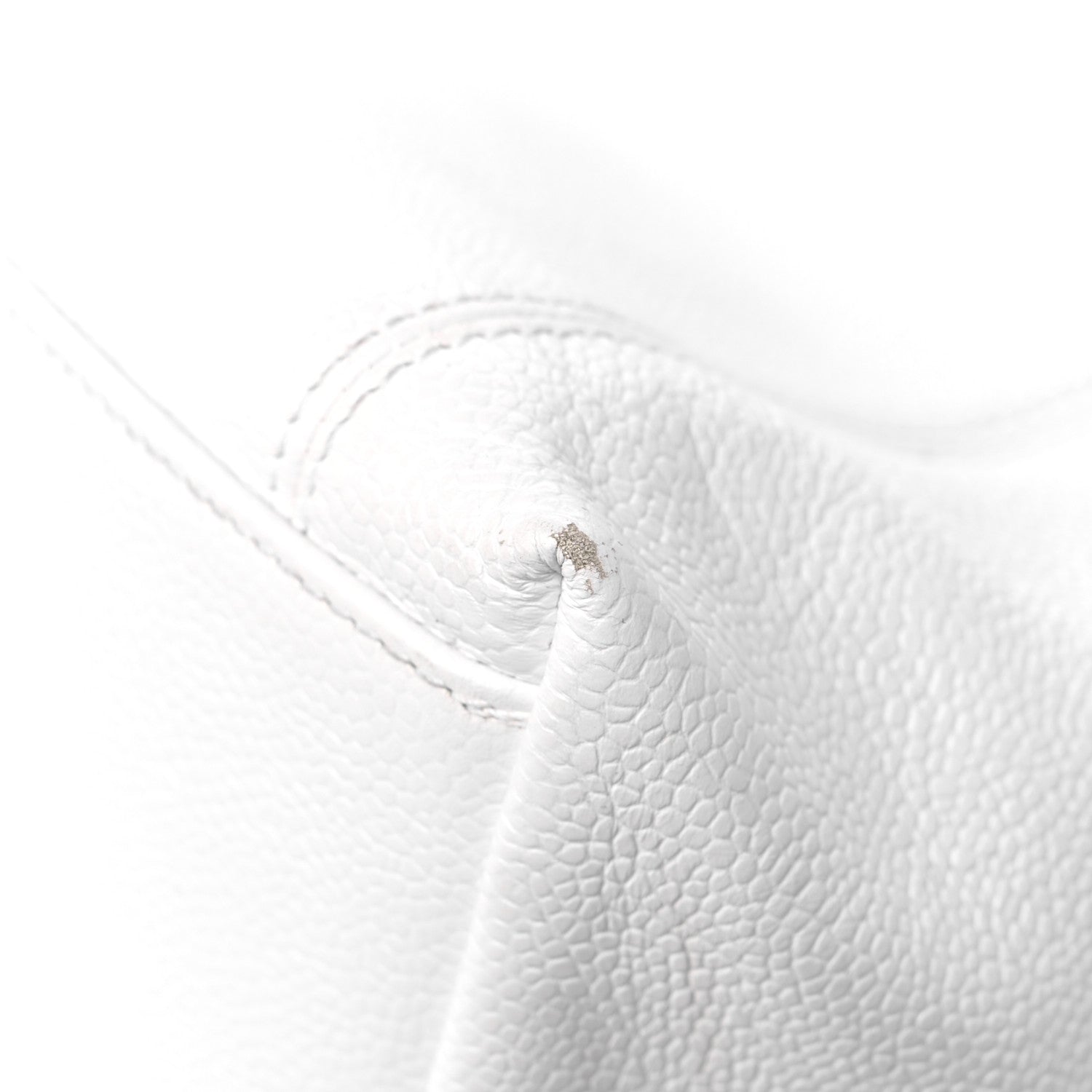 Chanel Caviar CC Tote White 9 of 14