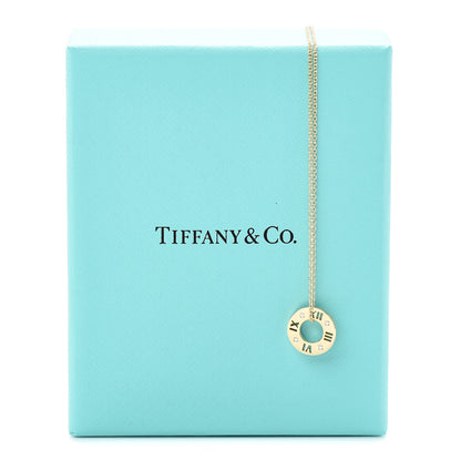 Tiffany 18K Yellow Gold Diamond Atlas Pierced Pendant Necklace 7 of 7