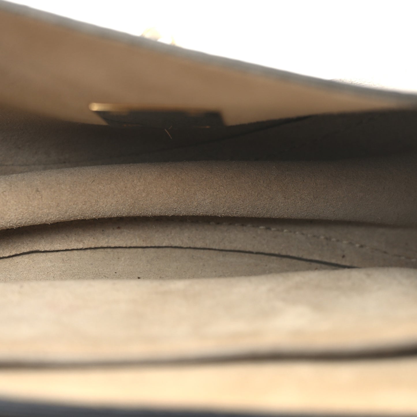 Grained Lambskin Mini Drew Shoulder Bag Motty Grey