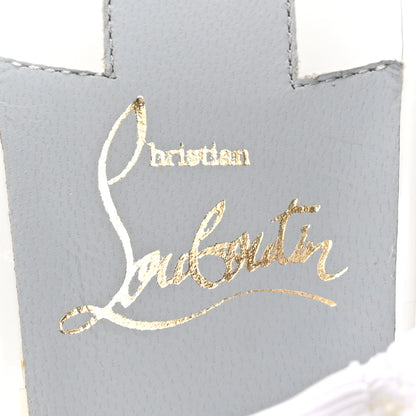 Christian Louboutin Patent PVC Delicanodo 100 Sandals 37.5 White 7 of 9