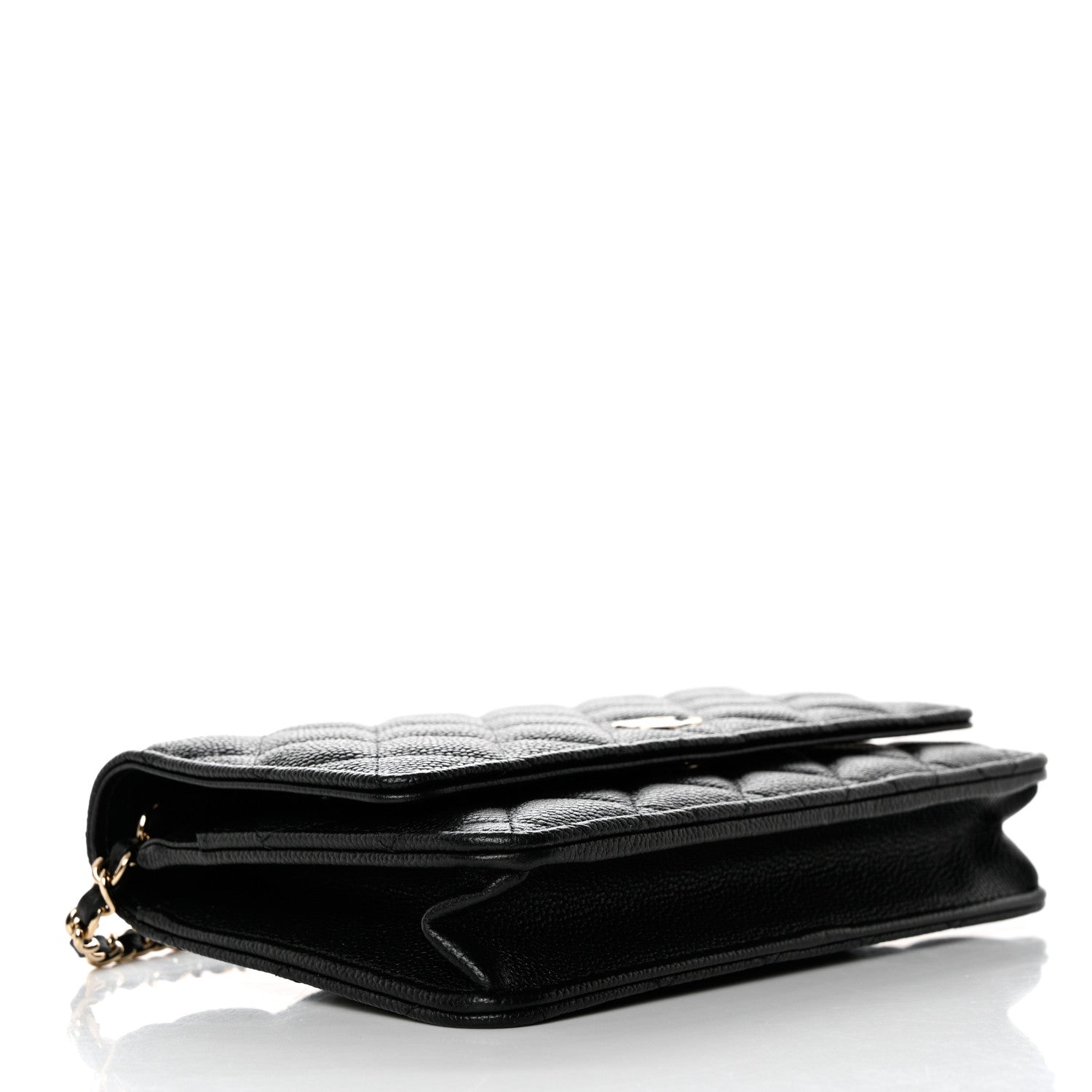 Chanel Caviar Quilted Tiny CC Wallet On Chain WOC Black 4 of 9