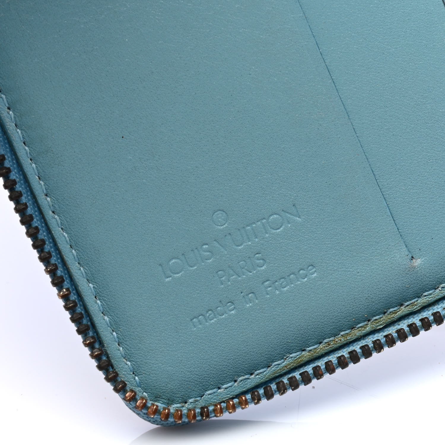 Louis Vuitton Vernis Broome Zip Wallet Baby Blue 4 of 6