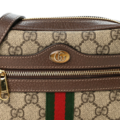 Gucci GG Supreme Monogram Web Mini Ophidia Shoulder Bag Brown 8 of 10