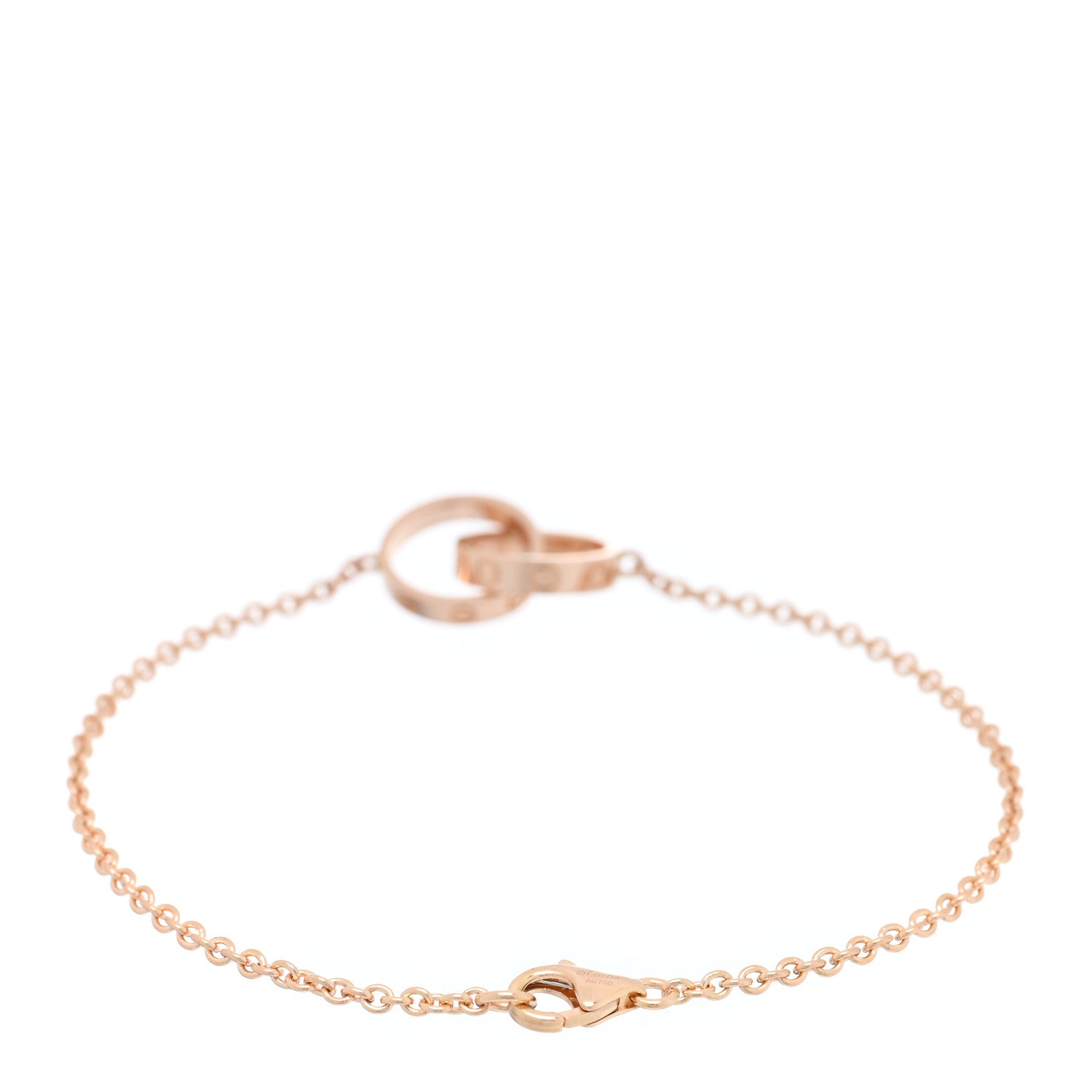 Cartier 18K Pink Gold Interlocking LOVE Bracelet 2 of 3