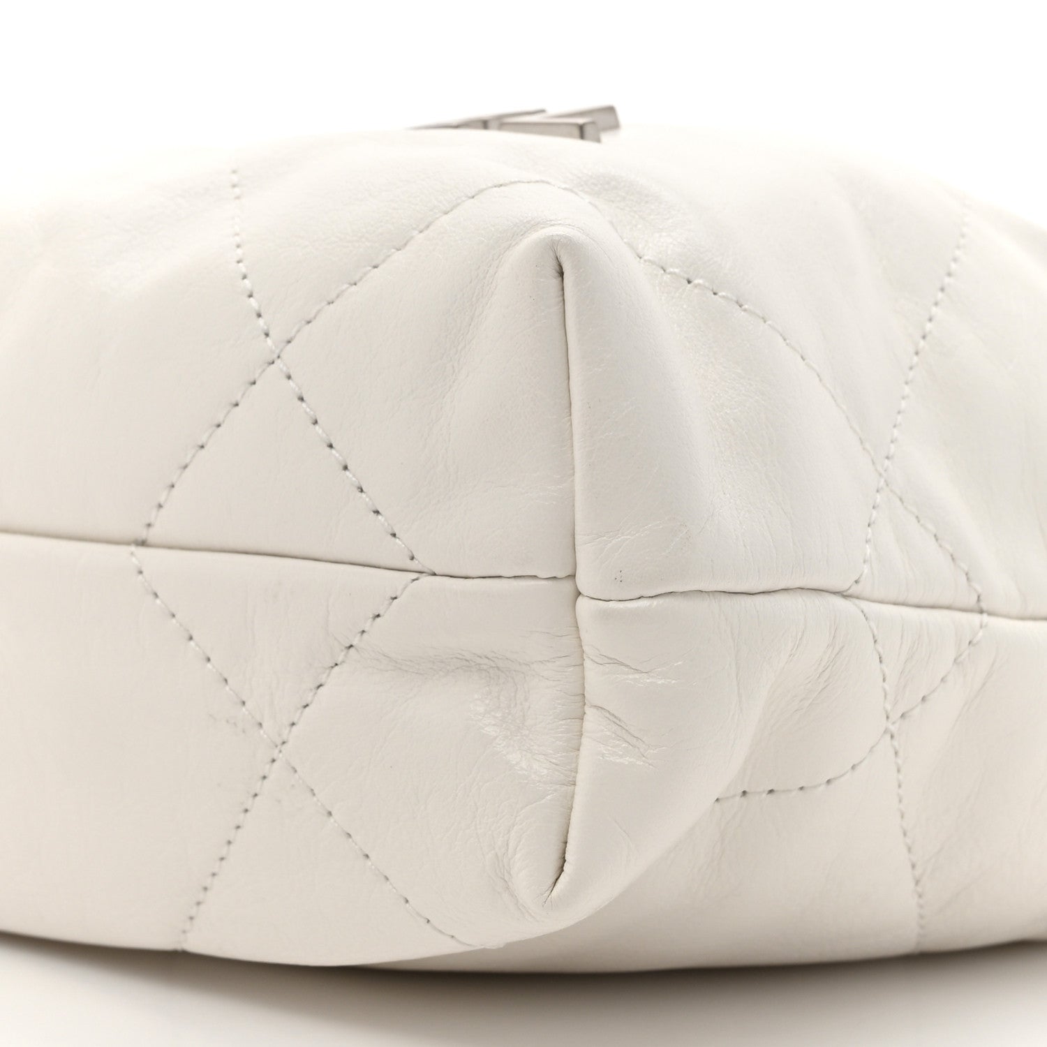 Chanel Shiny Calfskin Quilted Mini Chanel 22 White 9 of 10