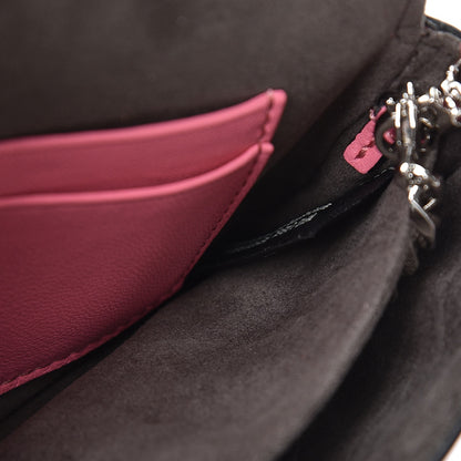 Fendi Nappa Rabbit Fox Fur Micro Buggie Baguette Rosa Fluo Multicolor 7 of 7