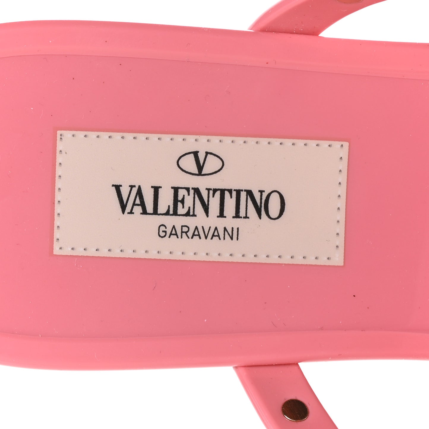 PVC Jelly Rockstud Caged Flat Thong Sandals 38 Sweet Pink
