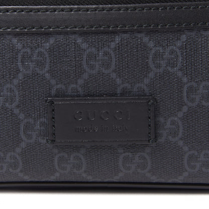 Gucci Soft GG Supreme Monogram Web Belt Bag Black Grey 6 of 8